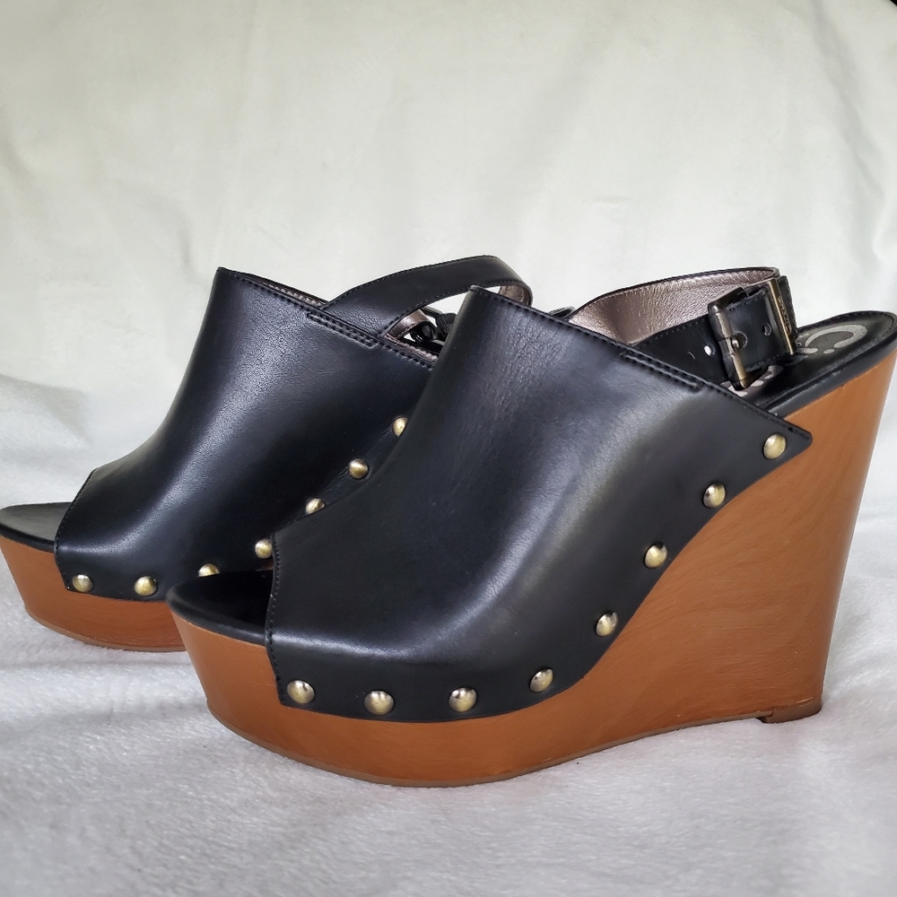 Circus by Sam Edelman Clara Black Platform Wedge